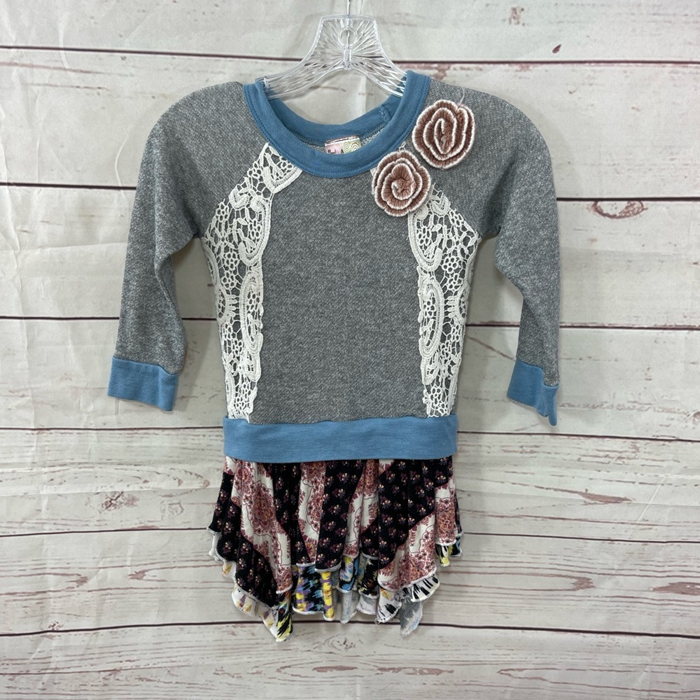 Twirls & Twigs Patchwork Dress - Girls 6